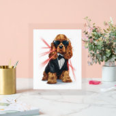 Spy Spaniel - Geheimer Agent Dog Acrylschild (Hochzeit)