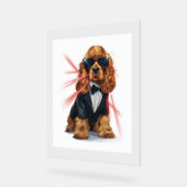Spy Spaniel - Geheimer Agent Dog Acrylschild (Winkel)