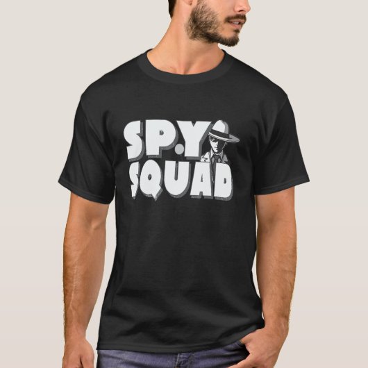 Spy Squad Retro Private Detective Spying Investiga T-Shirt (Vorderseite)