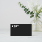 #SPY - Telefonkarte Visitenkarte (Stehend Vorderseite)