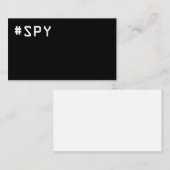 #SPY - Telefonkarte Visitenkarte (Vorne/Hinten)