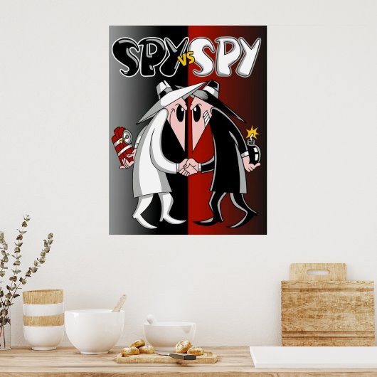 Spy vs Spy in Action Poster (Küche)