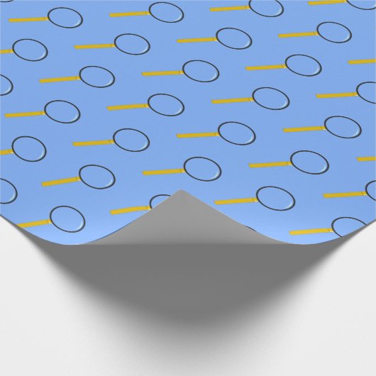 Spybrille auf blau geschenkpapier (Ecke)