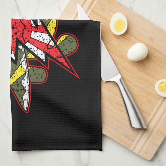 Spyderco Knives Kamikaze Zero Golf Towel Geschirrtuch (Viertel Falte)