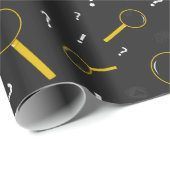 Spyglass und Fingerprints Spaß Geschenkpapier (Rolleneckpunkt)