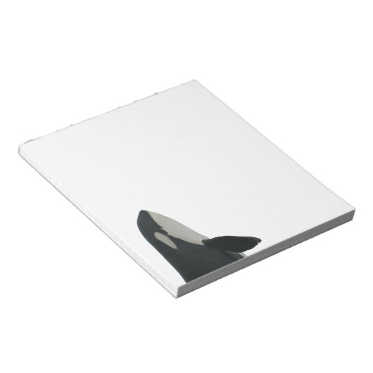 Spyhopping Orca Notepad Notizblock (angewinkelt)
