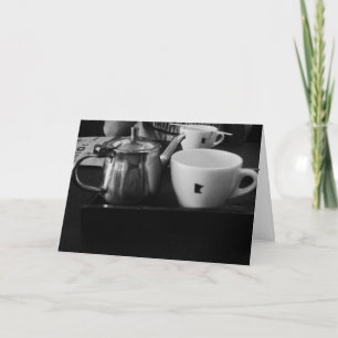 "Spyhouse Tea" Geburtskarte Karte