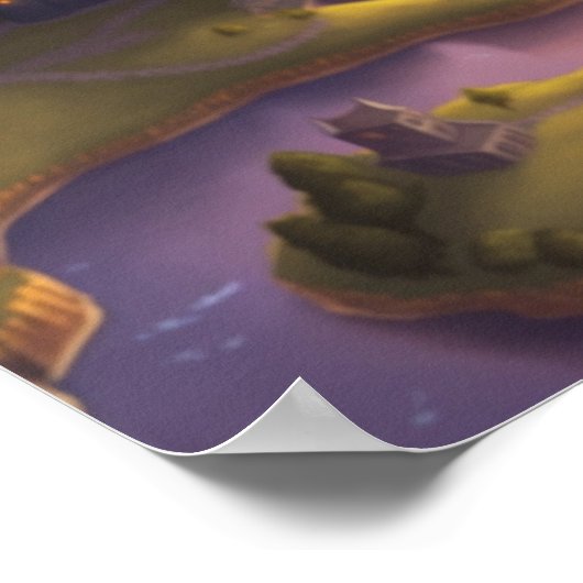 Spyro das kleine Dragon Fantasy Art Poster (Ecke)