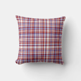 Sq.Kariert Pillow,Red-White-Blue Collection 06 Kissen