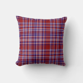Sq.Kariert Pillow,Red-White-Blue Collection 07 Kissen