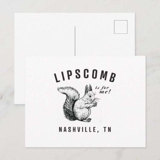 Sq Postkarte (Vorne/Hinten)