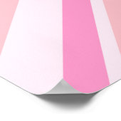 Sqaure Union Jack Flag & Heart Pinks Poster (Ecke)