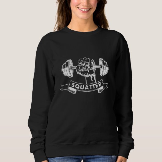 Sqautter Weightlifting Squats Sweatshirt (Vorderseite)