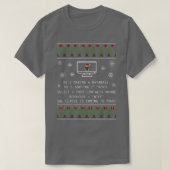 Sql Clause kommt zu Town Funny Xmas Ugly Santa T-Shirt (Design vorne)