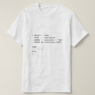 SQL-Datenbankspezialist: Mike T-Shirt