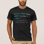 SQL DELETE FROM Boden Codierwitz T-Shirt (Vorderseite)