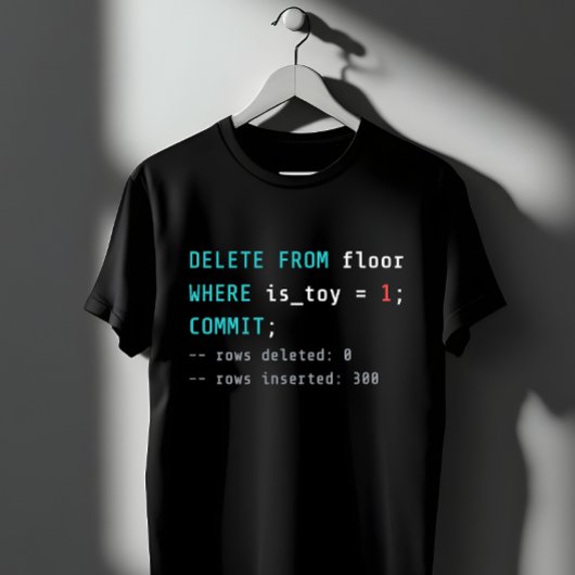 SQL DELETE FROM Boden Codierwitz T-Shirt