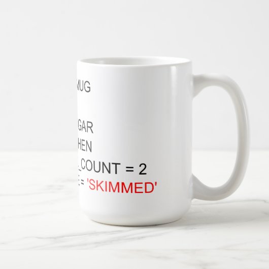 SQL-PROGRAMMIERTELEFON-TASSE KAFFEETASSE (Rechts)