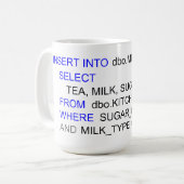 SQL-PROGRAMMIERUNGStee-TASSE Kaffeetasse (Vorderseite Links)