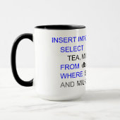 SQL-PROGRAMMIERUNGStee-TASSE Tasse (Links)