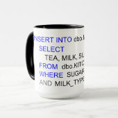 SQL-PROGRAMMIERUNGStee-TASSE Tasse (Vorderseite Links)