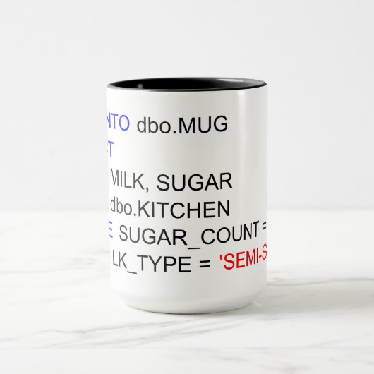 SQL-PROGRAMMIERUNGStee-TASSE Tasse (Zentrum)