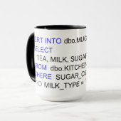 SQL-PROGRAMMIERUNGStee-TASSE Tasse (Vorderseite Links)