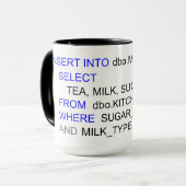 SQL-PROGRAMMIERUNGStee-TASSE Tasse (Vorderseite Links)
