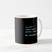 SQL Query SQL Database Admin Programmer Kaffeetasse (VorderseiteRechts)