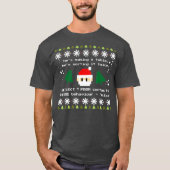 SQL Santa Claus Programmer Code Coding Coder Puffe T-Shirt (Vorderseite)