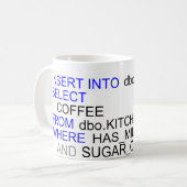 Sql-Server-Programmierer-Kaffee-Tasse Kaffeetasse (Vorderseite Links)