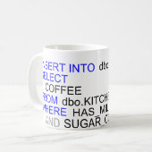 Sql-Server-Programmierer-Kaffee-Tasse Kaffeetasse (Vorderseite Links)