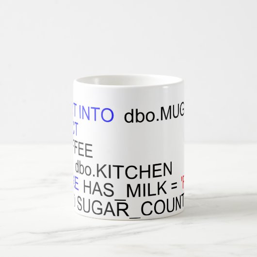 Sql-Server-Programmierer-Kaffee-Tasse Kaffeetasse (Mittel)