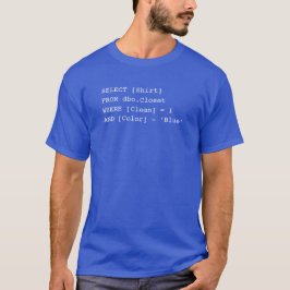 Sql-Shirt - Blau T-Shirt