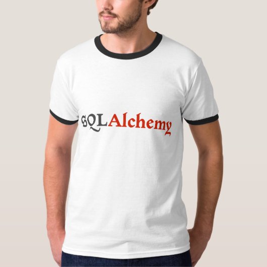 SQLAlchemy Dunkelheit auf hellem Logo-T-Shirt T-Shirt (Vorderseite)