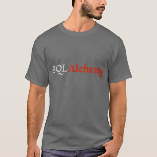SQLAlchemy Licht auf dunklem Logo-T-Shirt T-Shirt (Vorderseite)