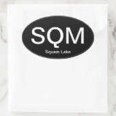 SQM Oval Autoaufkleber Ovaler Aufkleber (Tasche)