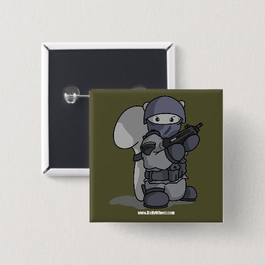 SQRL Agent-Knopf Button (Vorne & Hinten)