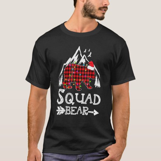 Squad Bär, Red Buffalo Kariert Squad Bär Pajama F T-Shirt (Vorderseite)