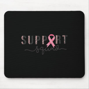 Squad Brustkrebsbewusstsein Leopard Pink Ribbon Mousepad
