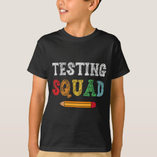 Squad Costume Test Day Lehrer Student Funny Schoo T-Shirt