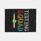 Squad Costume Test Day Teacher Student Fleecedecke (Vorderseite (Horizontal))