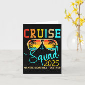 Squad Crew Cruise 2025 Sommerferien Matching Fa Karte (Gelbe Blume)