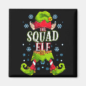 Squad Elf Matching Family Group Christmas Party Magnet (Vorne)