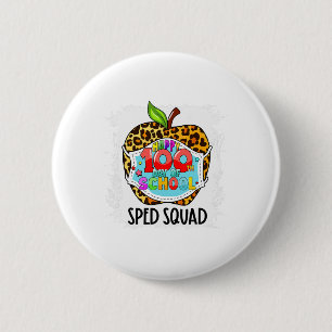 Squad Frohe 100. Schultag Gesichtsmaske Sped Ed Button
