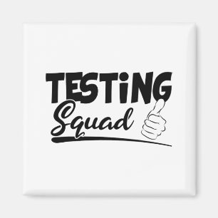 Squad Funny Exam Test Day Geschenke für Studenten Magnet