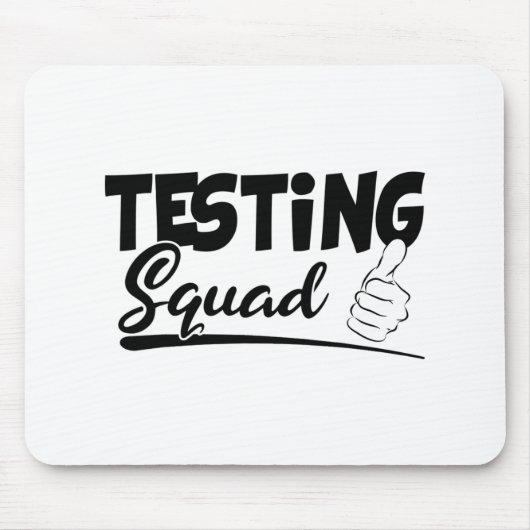 Squad Funny Exam Test Day Geschenke für Studenten Mousepad (Vorne)