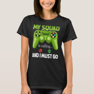 Squad Gaming Battle Gamer Video Games Son Brother T-Shirt