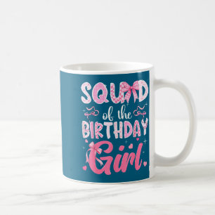 Squad Geburtstagsmädchen Pink Coquette Grafik Kuns Kaffeetasse