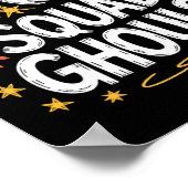 Squad Ghosts Matching Funny Halloween 1 Poster (Ecke)